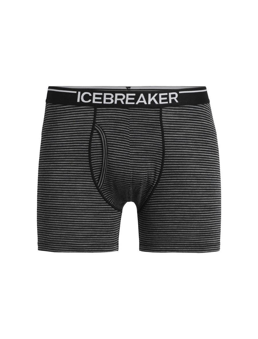 Bielizny Icebreaker Merino Anatomica Boxers With Fly Męskie Szare | PL 1641DFMN